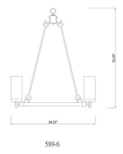 Load image into Gallery viewer, Outdoor Marlow Hanging Pendant 589-6BK