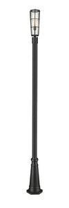 Outdoor Helix Lamp Post 591PHB-519P-BK