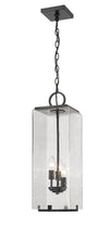 Load image into Gallery viewer, Outdoor Sana Hanging Patio Light Fixture in Black 592CHB-BK