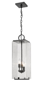 Outdoor Sana Hanging Patio Light Fixture in Black 592CHB-BK