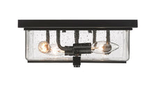 Load image into Gallery viewer, Outdoor Sana Flush Patio Light in Black 592F-BK