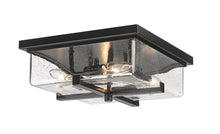 Load image into Gallery viewer, Outdoor Sana Flush Patio Light in Black 592F-BK