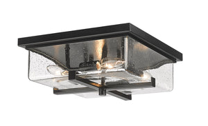 Outdoor Sana Flush Patio Light in Black 592F-BK