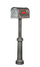 Load image into Gallery viewer, A rare find! The striking Hummingbird design on both sides of this mailbox appears to take flight right off the mailbox. The craftsmanship of the deeply embossed designs show your love of nature and gives a charming appearance suitable for either a country or suburban home