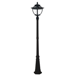 Pagoda Bulb Solar Single Lamp Post 104B001