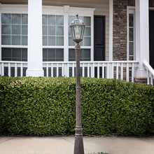 Load image into Gallery viewer, Single Lamp Royal Bulb Solar Lamp Post with/GS Solar Light Bulb in Weathered Bronze 98B301