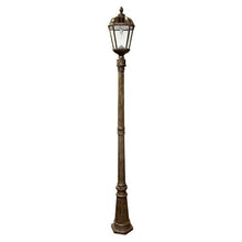 Load image into Gallery viewer, Single Lamp Royal Bulb Solar Lamp Post with/GS Solar Light Bulb in Weathered Bronze 98B301