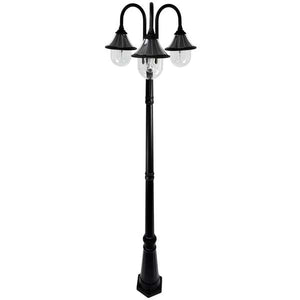 The Gama Sonic Orion Solar is a triple headed lamp that features a modern look with an urban industrial twist.