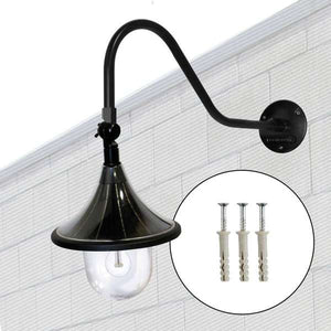 Outdoor Wall Lantern Plaza Solar RLM Light with Adjustable Gooseneck Arm 119B50044