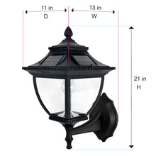 Load image into Gallery viewer, Pagoda Bulb Solar Lamp - Wall/Pier/3&quot; Fitter Mount 104B033