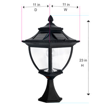 Load image into Gallery viewer, Pagoda Bulb Solar Lamp - Wall/Pier/3&quot; Fitter Mount 104B033