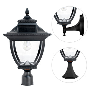 Pagoda Bulb Solar Lamp - Wall/Pier/3" Fitter Mount 104B033