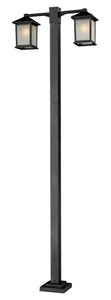 Black Outdoor Hollbrook Lamp Post 507-2-536P-BK