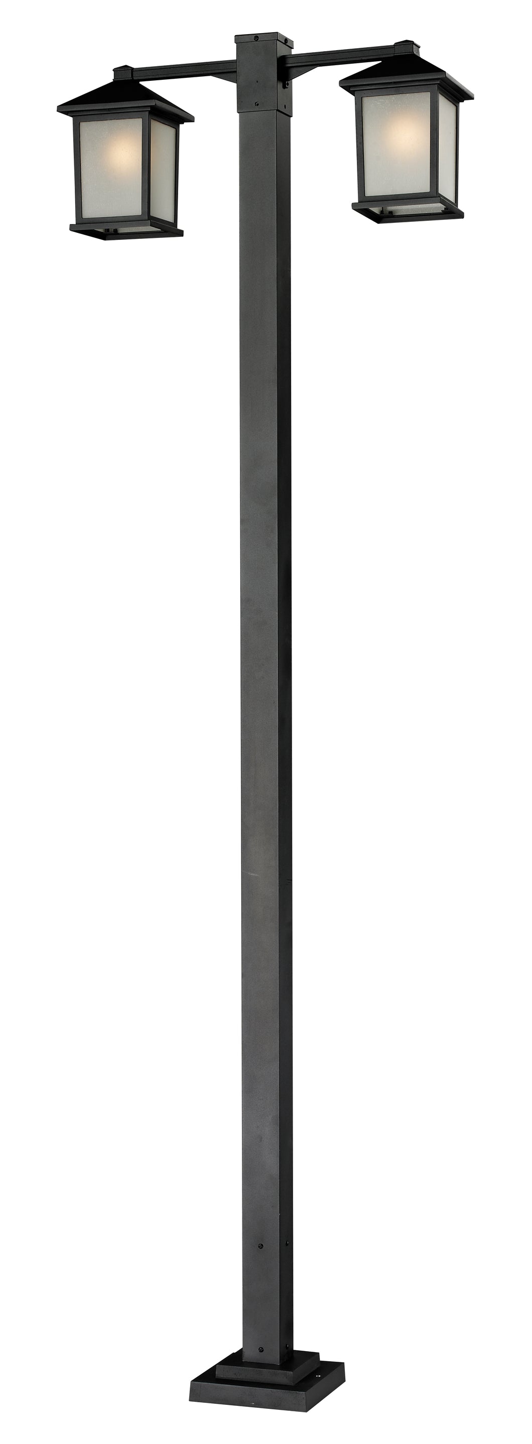 Black Outdoor Hollbrook Lamp Post 507-2-536P-BK